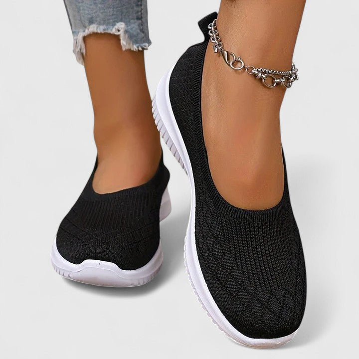 Calantha | Lavender Knit Orthopedic Slip-Ons