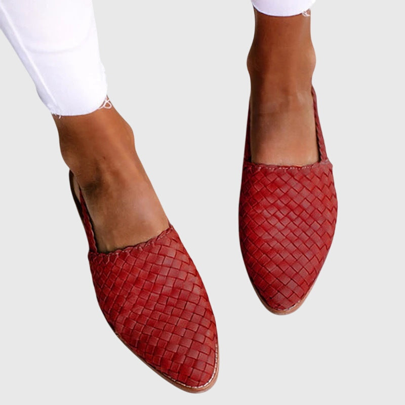 Calista | Woven Tan Orthopedic Sandals