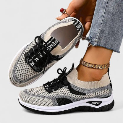 Calantha | Beige Multi-Color Orthopedic Sneakers