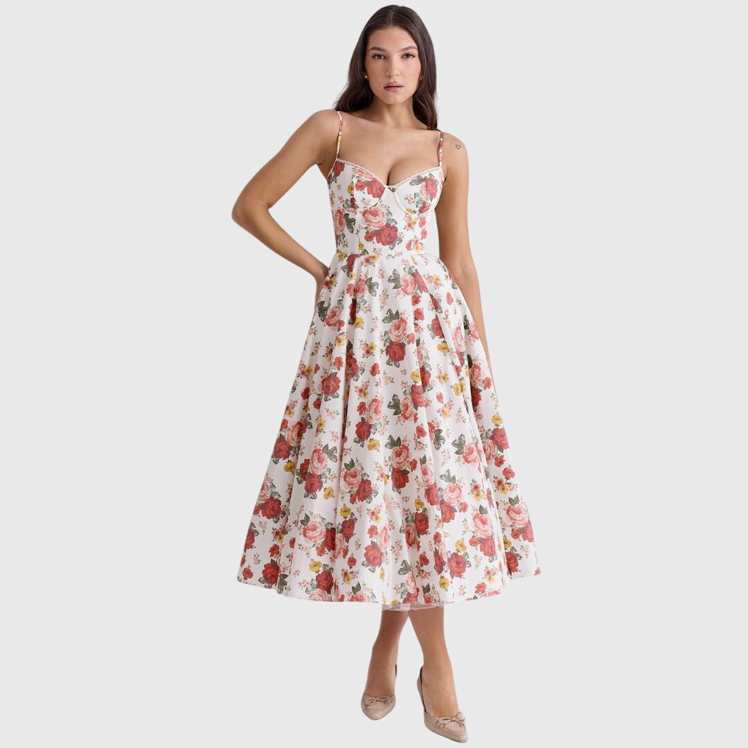 Astrid | Elegant Maxi Dress in Light Blue Satin