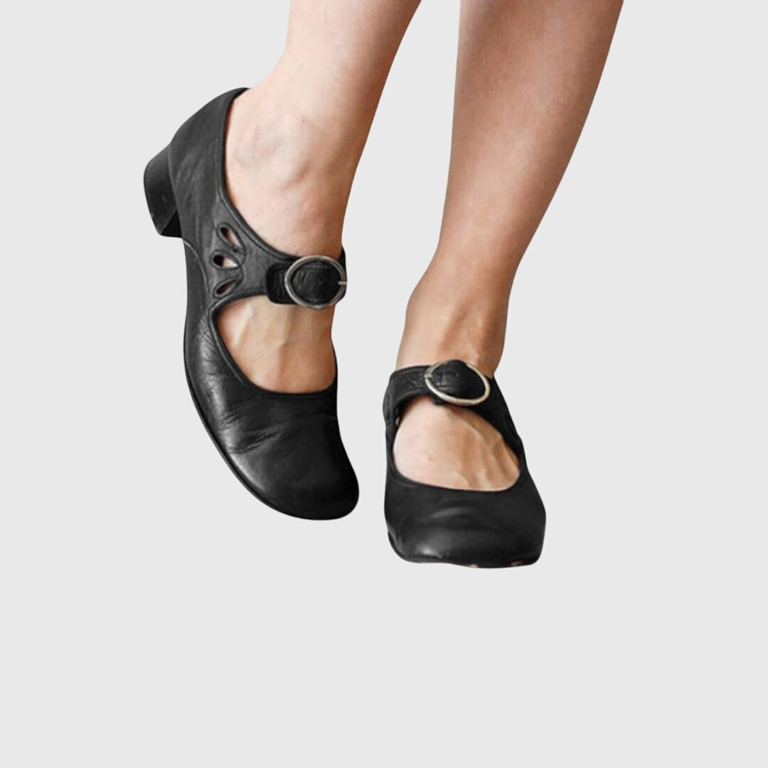 Burgundy Cutout Orthopedic Sandals