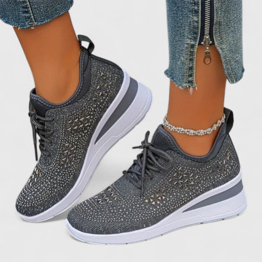 Calantha | White Crochet Orthopedic Shoes