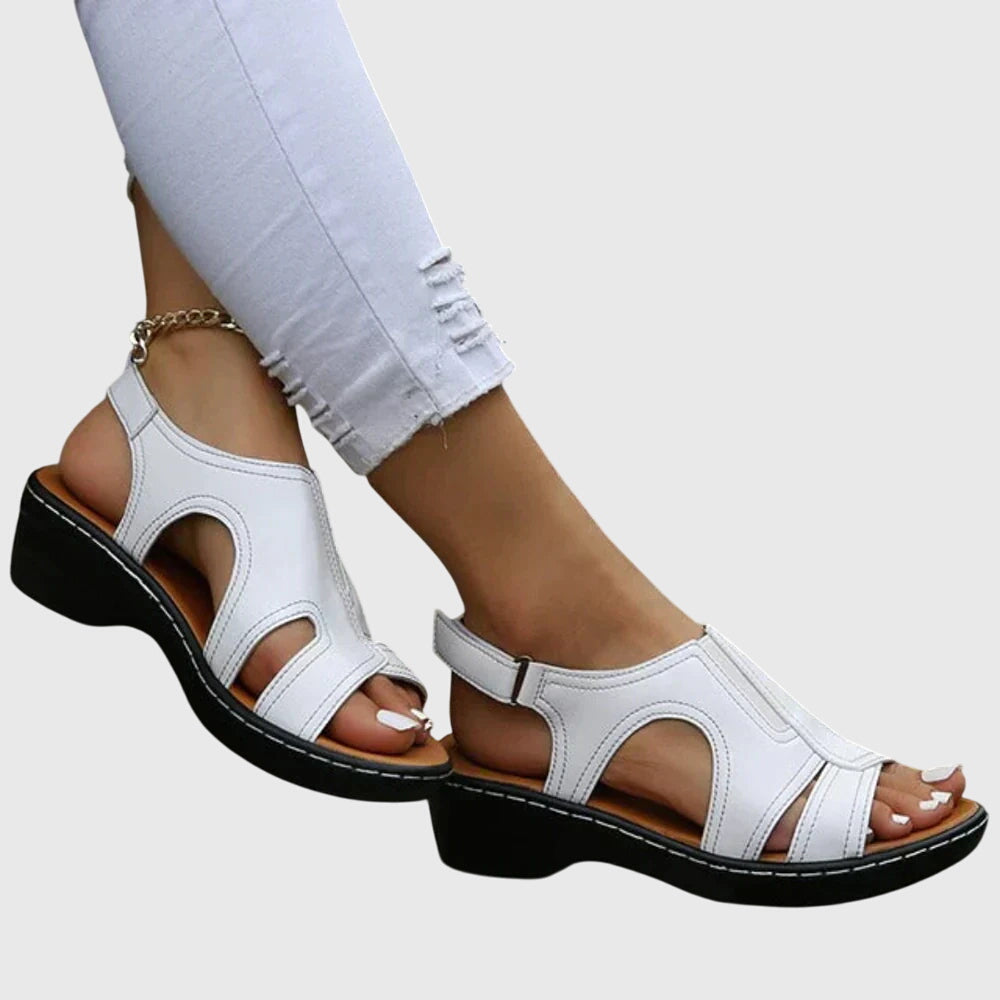 Aurora | Brown Leather Orthopedic Sandals