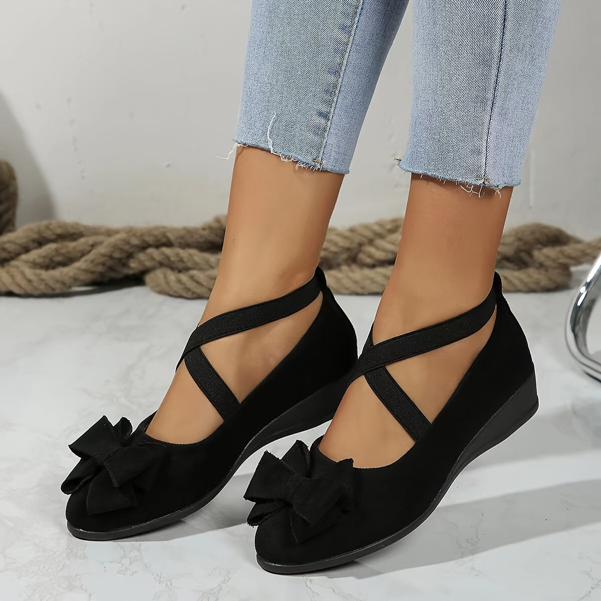 Calantha | Elegant Suede Sophisticated Flats