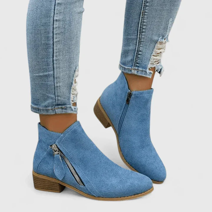 Calantha | Denim Blue Orthopedic Boots