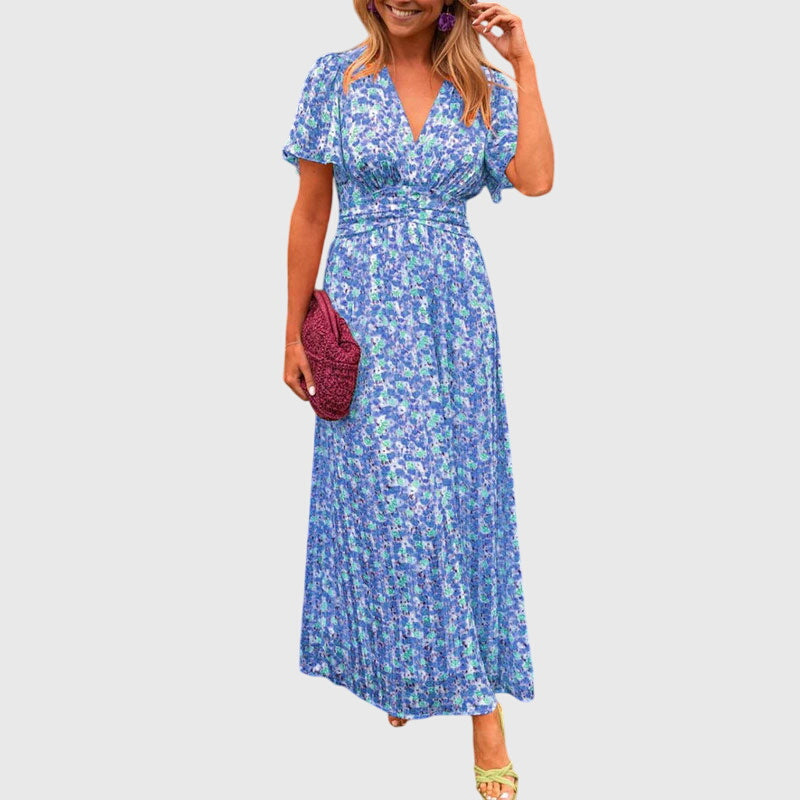 Calista | Vibrant Floral Comfortable Summer Dress