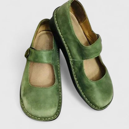 Calantha | Green Suede Orthopedic Shoes