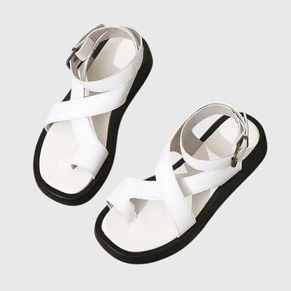 Aurora | Premium Orange Strappy Orthopedic Sandals