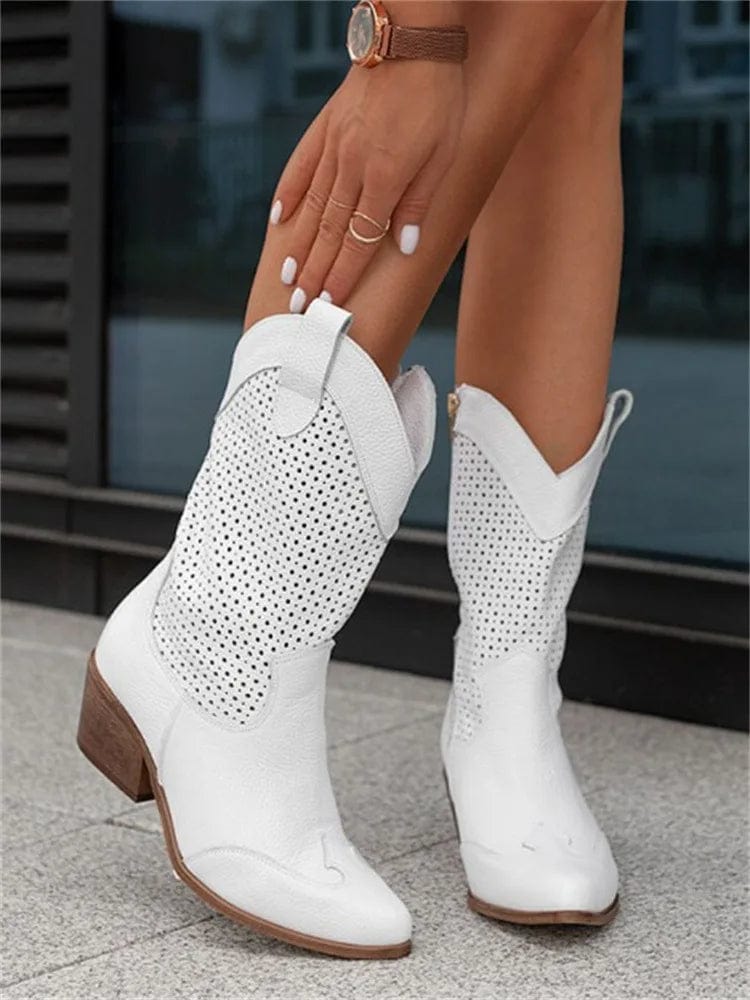 Alethea | Suede Perforated Orthopedic Boots