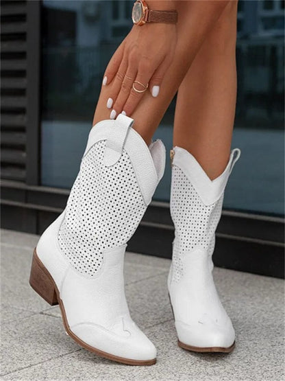 Alethea | Suede Perforated Orthopedic Boots