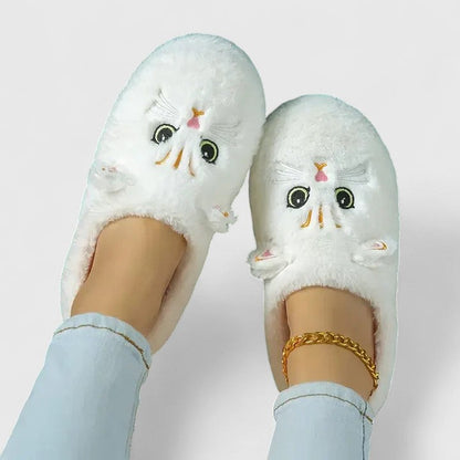 Kaidira | Luxury Black Cat Slippers