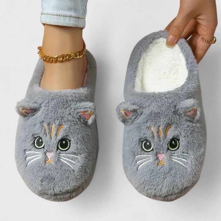 Kaidira | Luxury Black Cat Slippers
