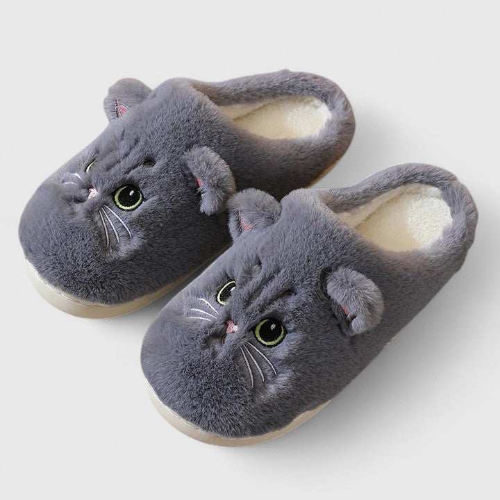 Kaidira | Luxury Black Cat Slippers