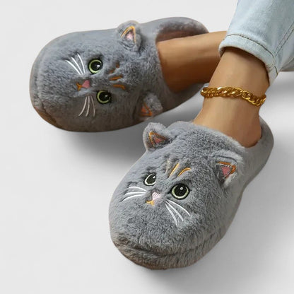 Kaidira | Luxury Black Cat Slippers