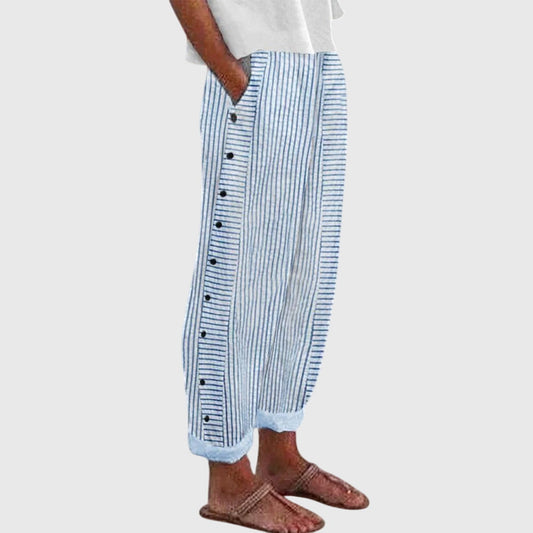 Calista | Striped Elegant Women's Pants