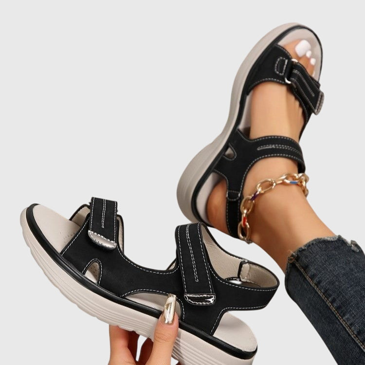 Alethea | Beige Orthopedic Sandals