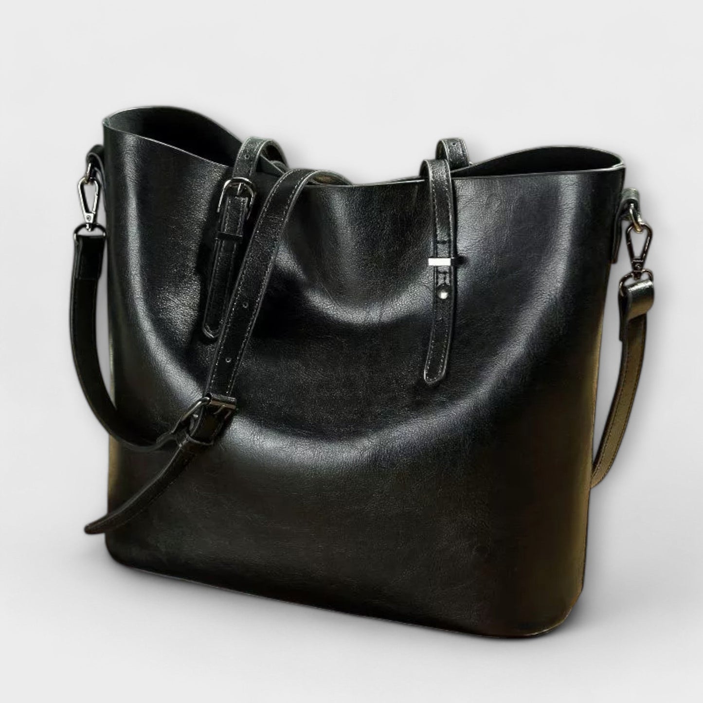 Alethea | Women’s Classic Exclusive Shoulder Bag - Rich Brown Leather Tote