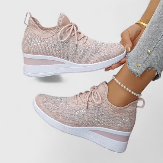 Calantha | White Crochet Orthopedic Shoes