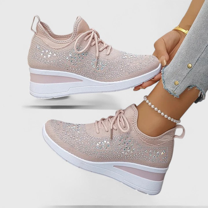 Alethea | Grey Knit Orthopedic Shoes