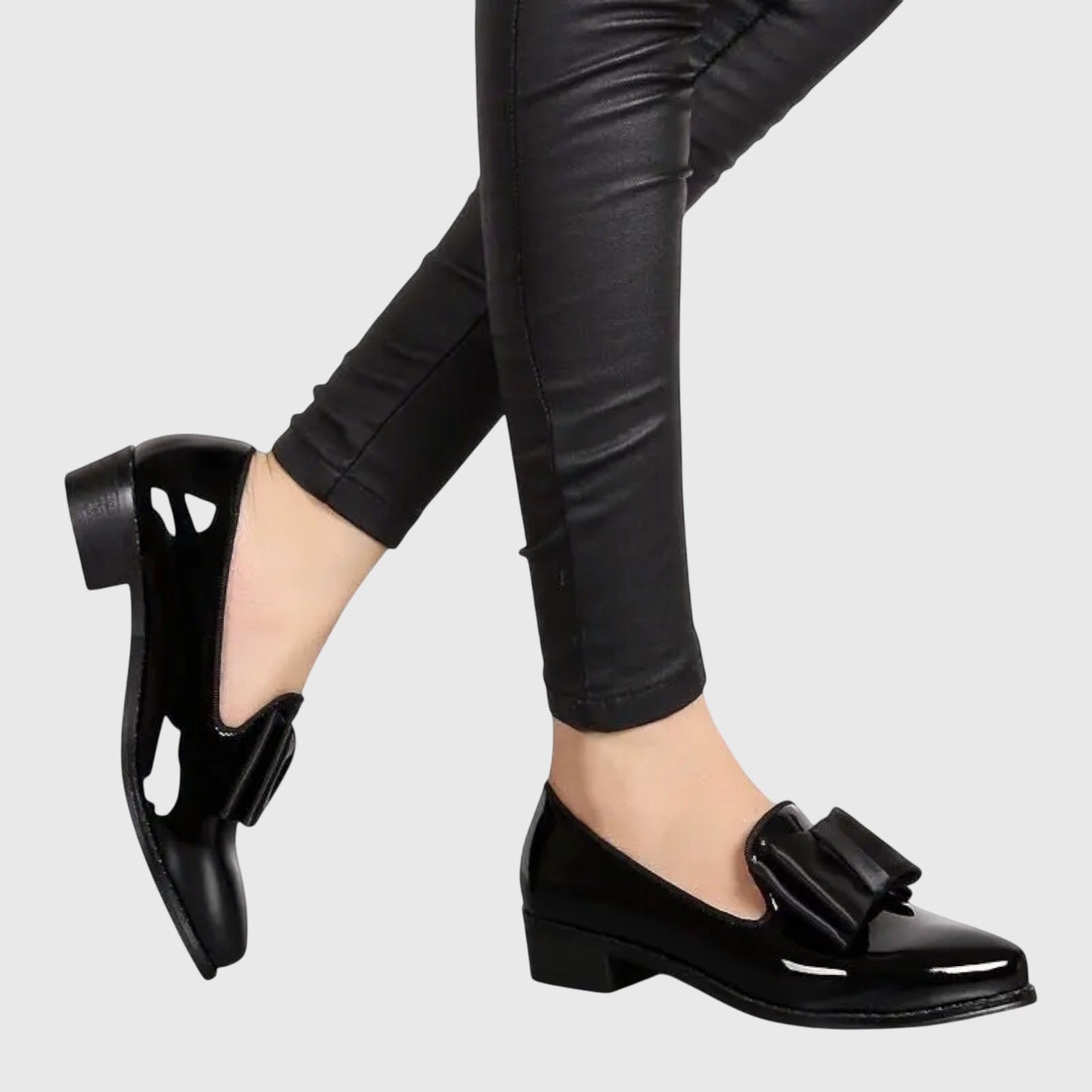 Calista | Burgundy Patent Leather Orthopedic Loafers