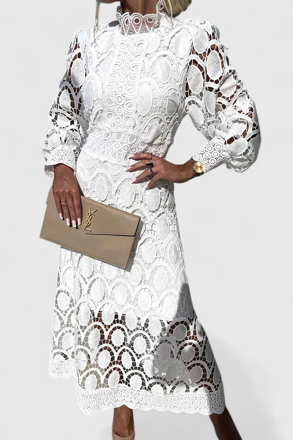 Calanthe | Black Lace Elegant Dress