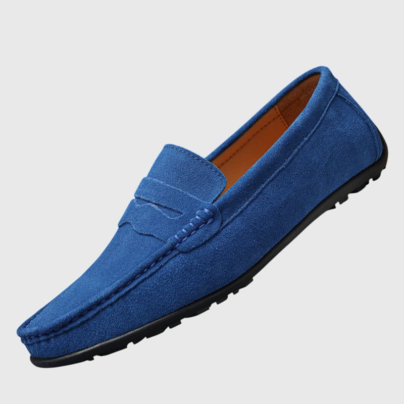 Calantha | Burgundy Suede Orthopedic Loafers