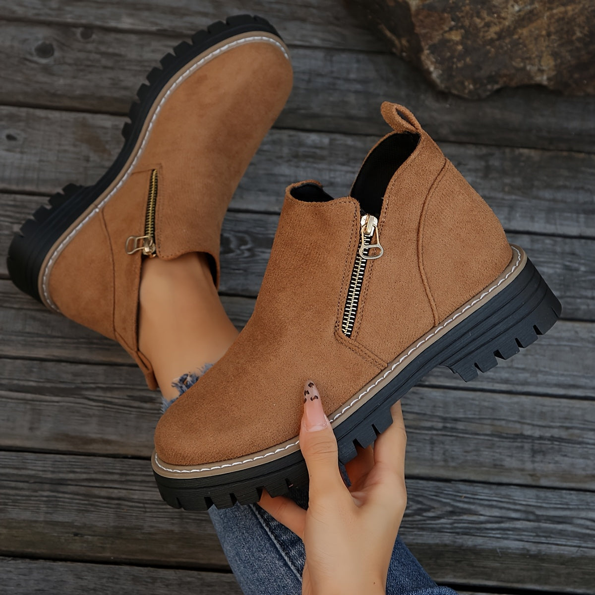 Calantha | Spotted Luxury Orthopedic Boots