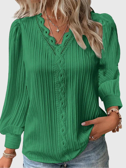 Calista | Elegant Pullover Blouse in Soft Yellow