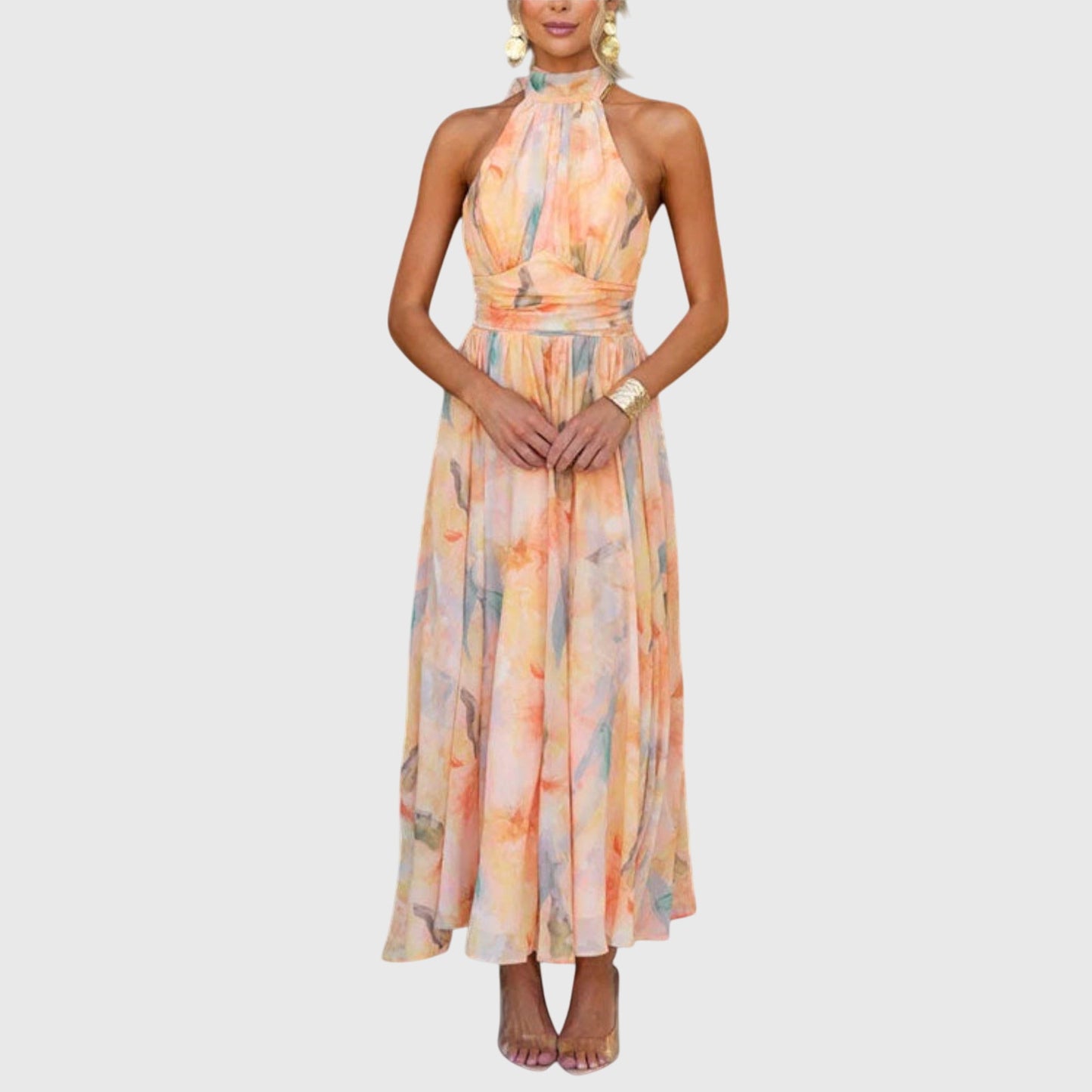Aurora | Elegant Floral Maxi Dress