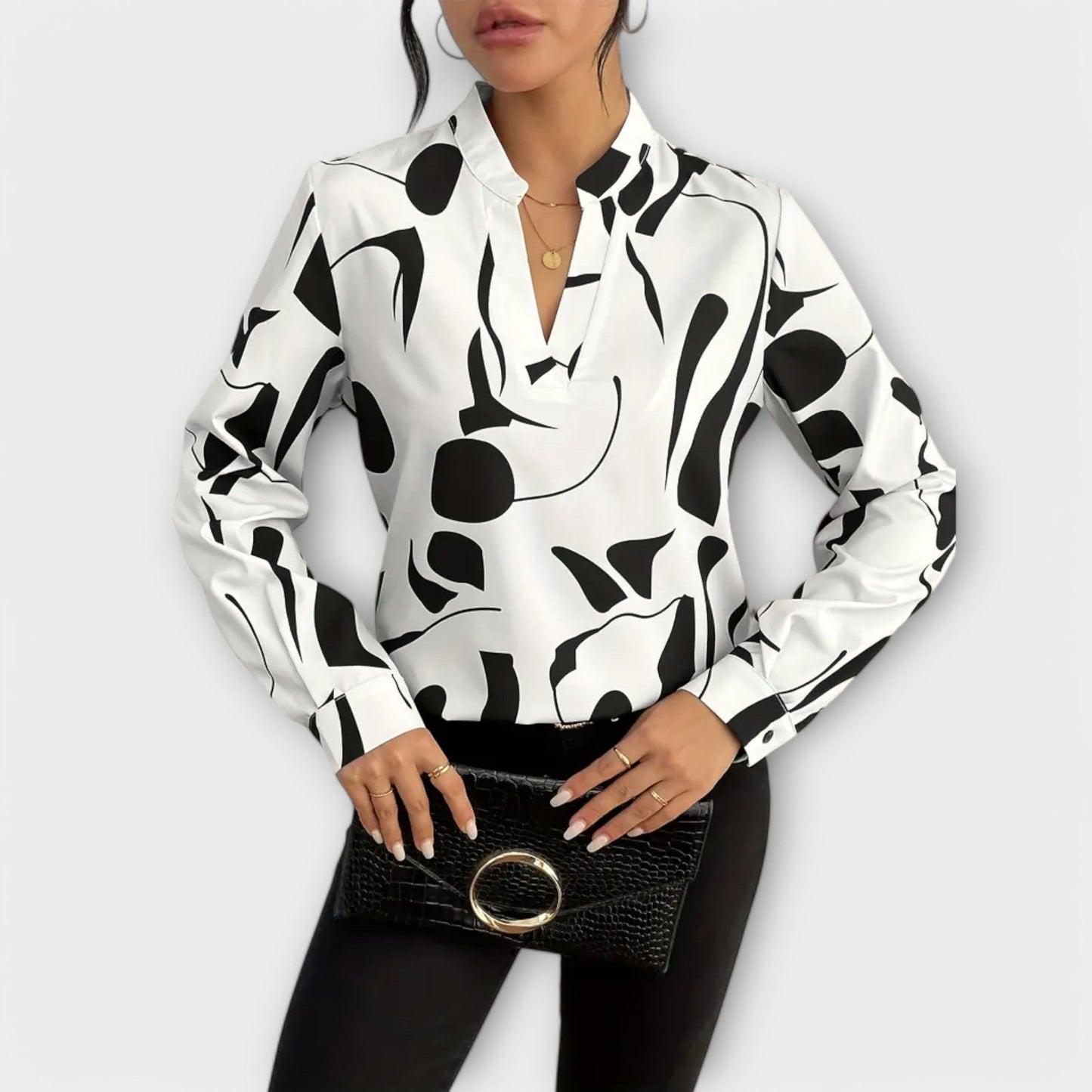 Astrid | Elegant Blouse With Abstract Design