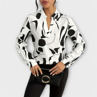 Astrid | Elegant Blouse With Abstract Design