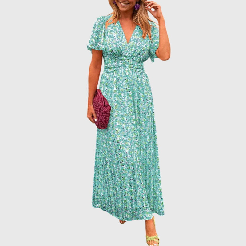 Calista | Vibrant Floral Comfortable Summer Dress