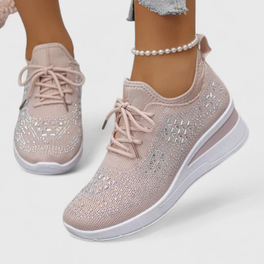 Calantha | White Crochet Orthopedic Shoes