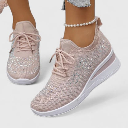 Calantha | White Crochet Orthopedic Shoes