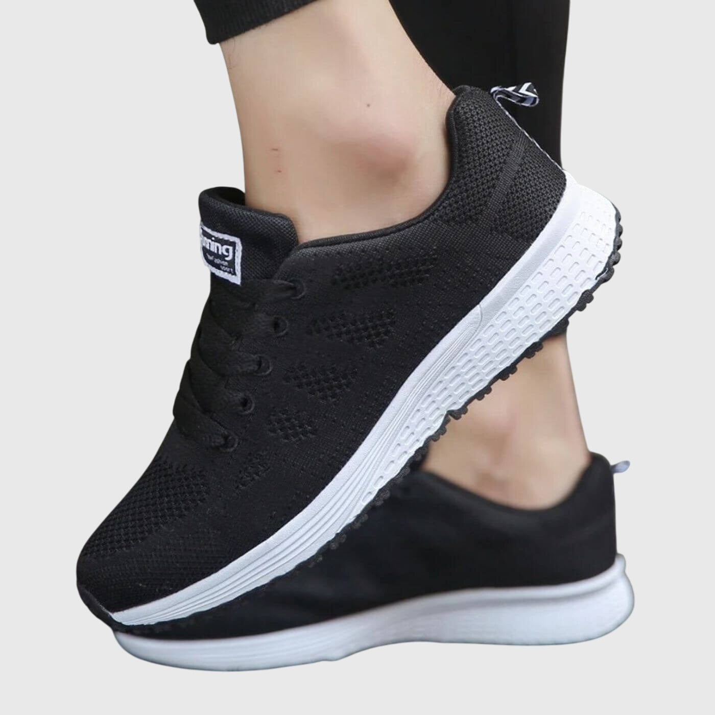Aria | White Knit Orthopedic Women's Shoes