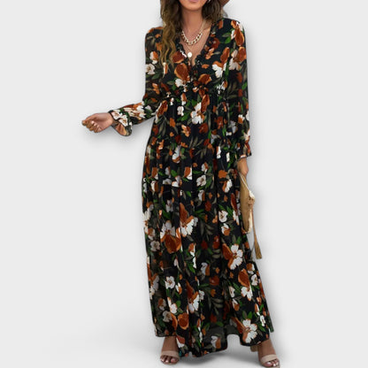 Calantha | Floral Elegant Maxi Dress