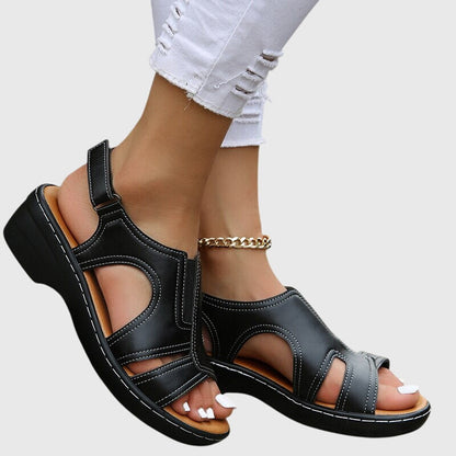 Aurora | Brown Leather Orthopedic Sandals