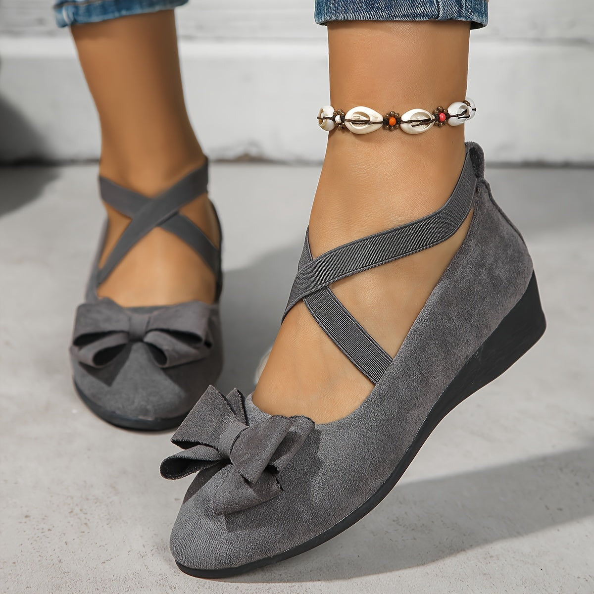 Calantha | Suede Strap Stylish Flats