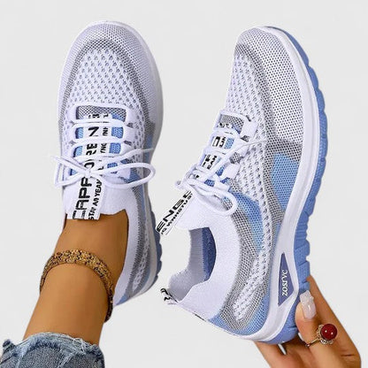 Calantha | Beige Plaid Orthopedic Sneakers