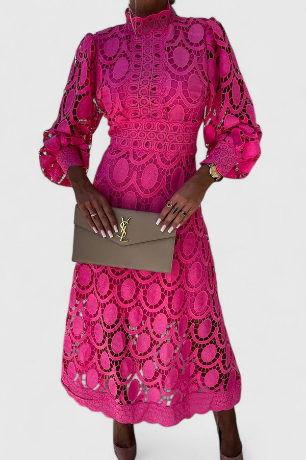 Calanthe | Black Lace Elegant Dress