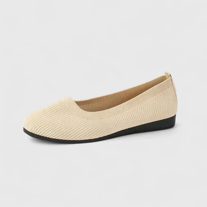 Calantha | Beige Knit Orthopedic Shoes