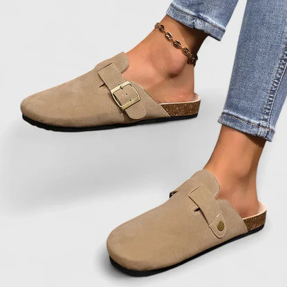Calista | Beige Suede Orthopedic Loafers