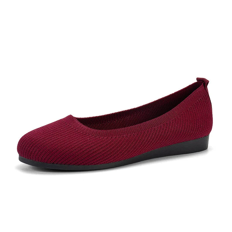 Calista | Beige Knit Anti-Slip Breathable Shoes
