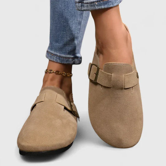 Calista | Beige Suede Orthopedic Loafers