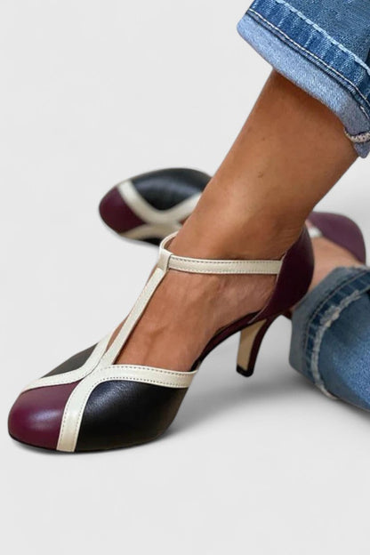 Calanthe | Elegant Navy Blue Comfortable Heels