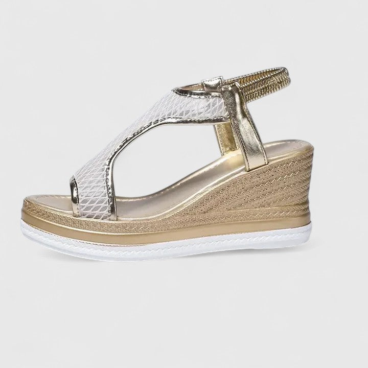 Calantha | Champagne Gold Elegant Sandals