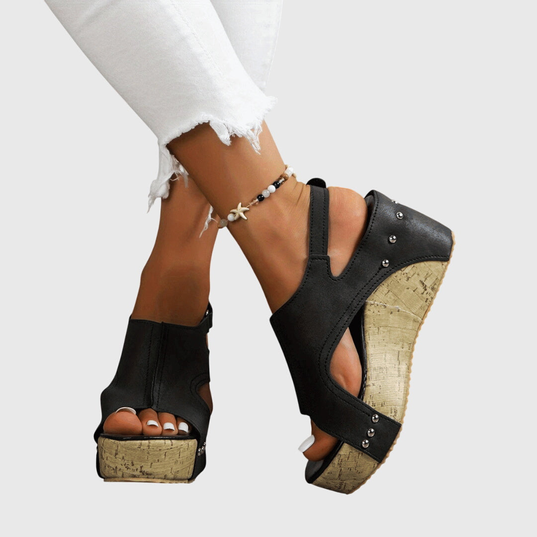 Calista | Beige Suede Orthopedic Sandals