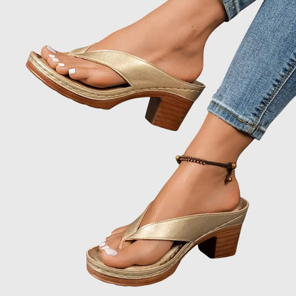 Calista | Golden Orthopedic Sandals