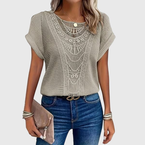 Willow | Cream Elegant Ibiza Style Blouse