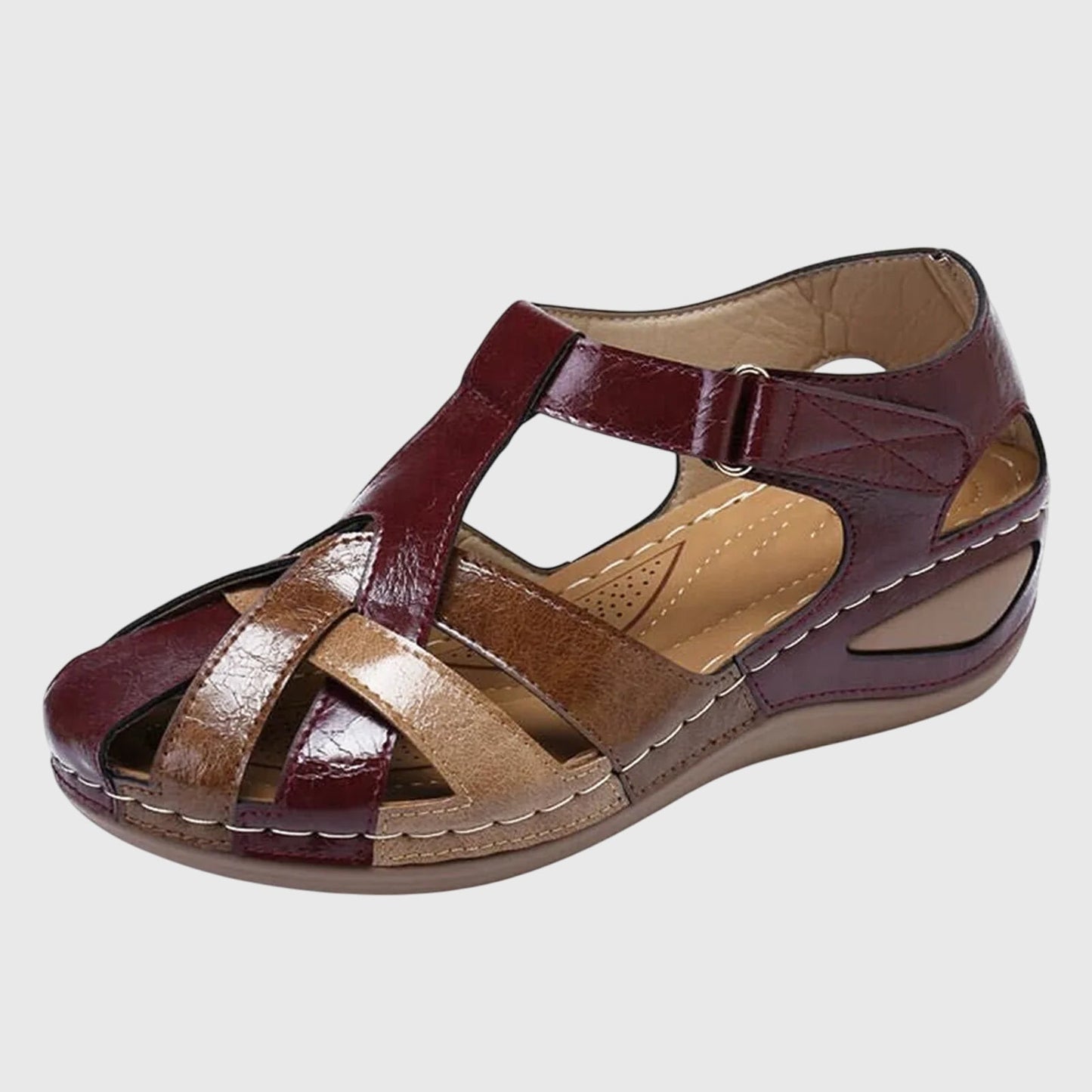 Calista | Multicolor Leather Orthopedic Sandals